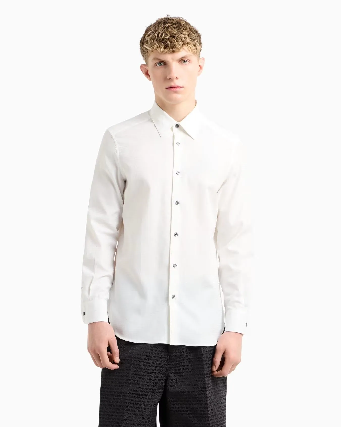 EMPORIO ARMANI Shirt Men EM001537-AF14341-F0093 Off-White
