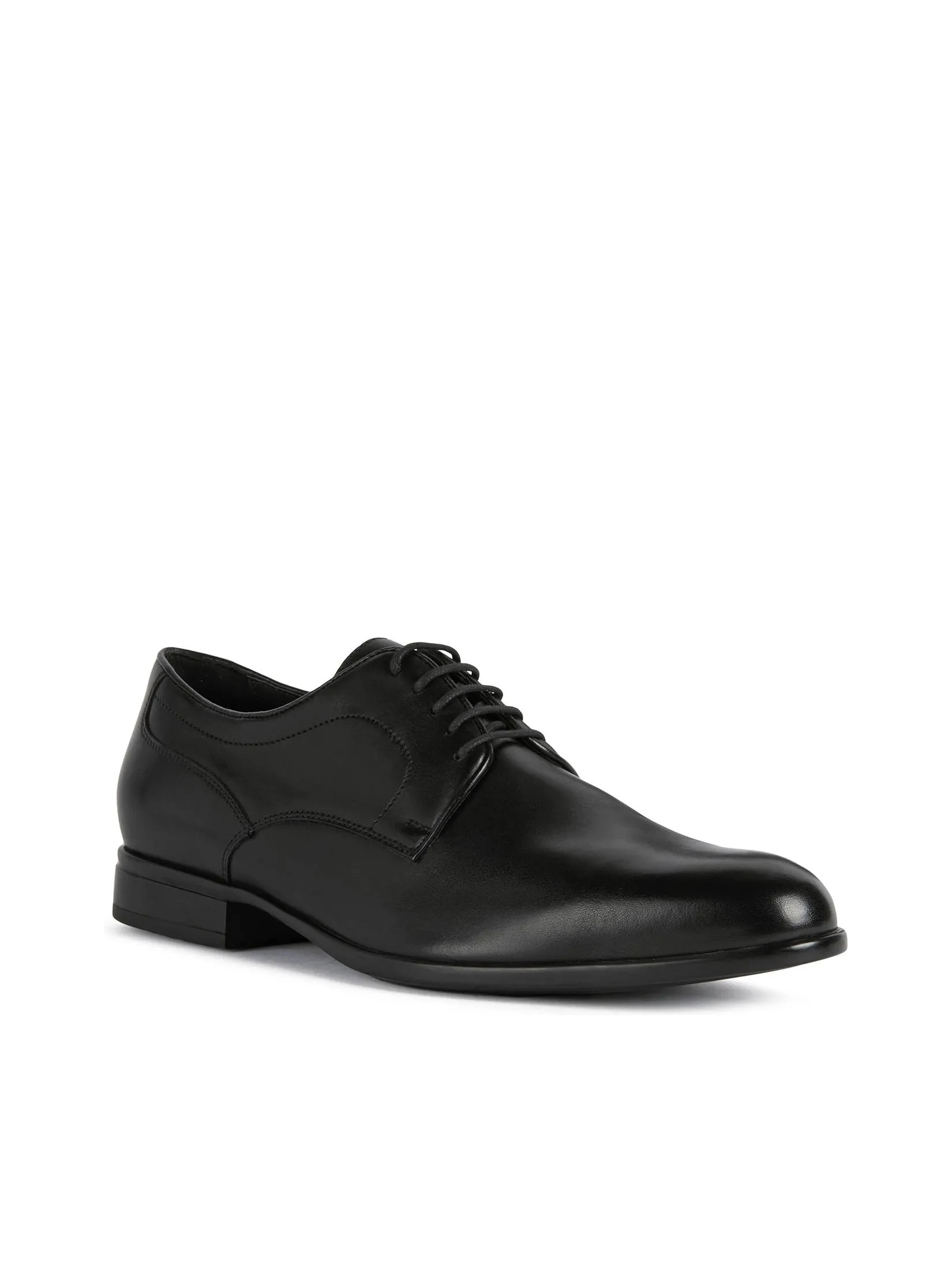 GEOX Men Leather Shoes Iacopo 1SS25 Black