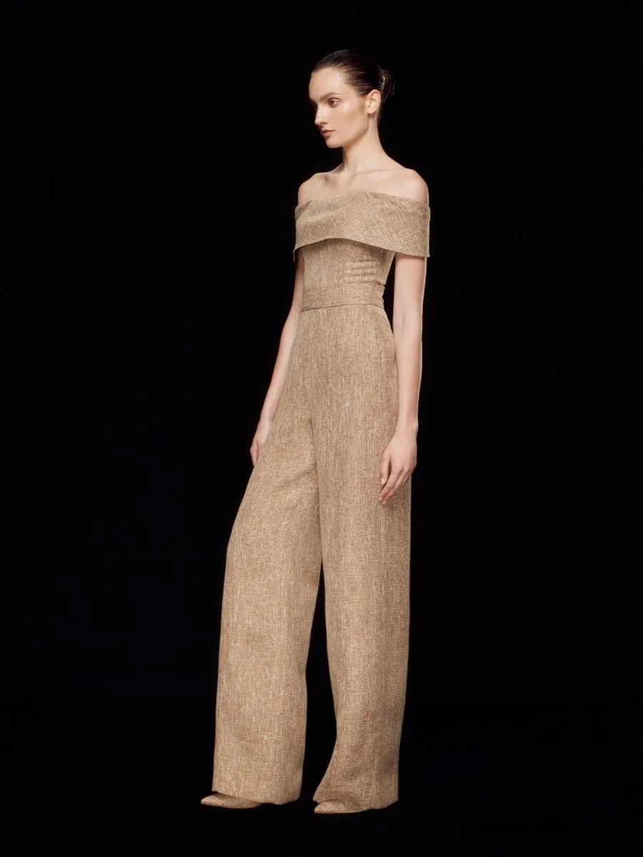 ASAVA ( SS24 )Iris Pleat Front Women Pants Beige