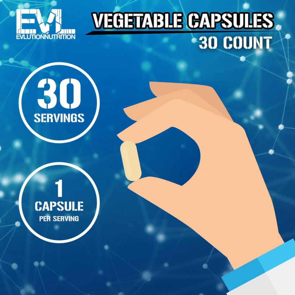 EVLution Nutrition, Fadogia Agrestis, 30 растительных капсул