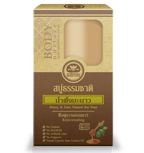 Смягчающее медовое мыло с лаймом Khaokho 80 гр
