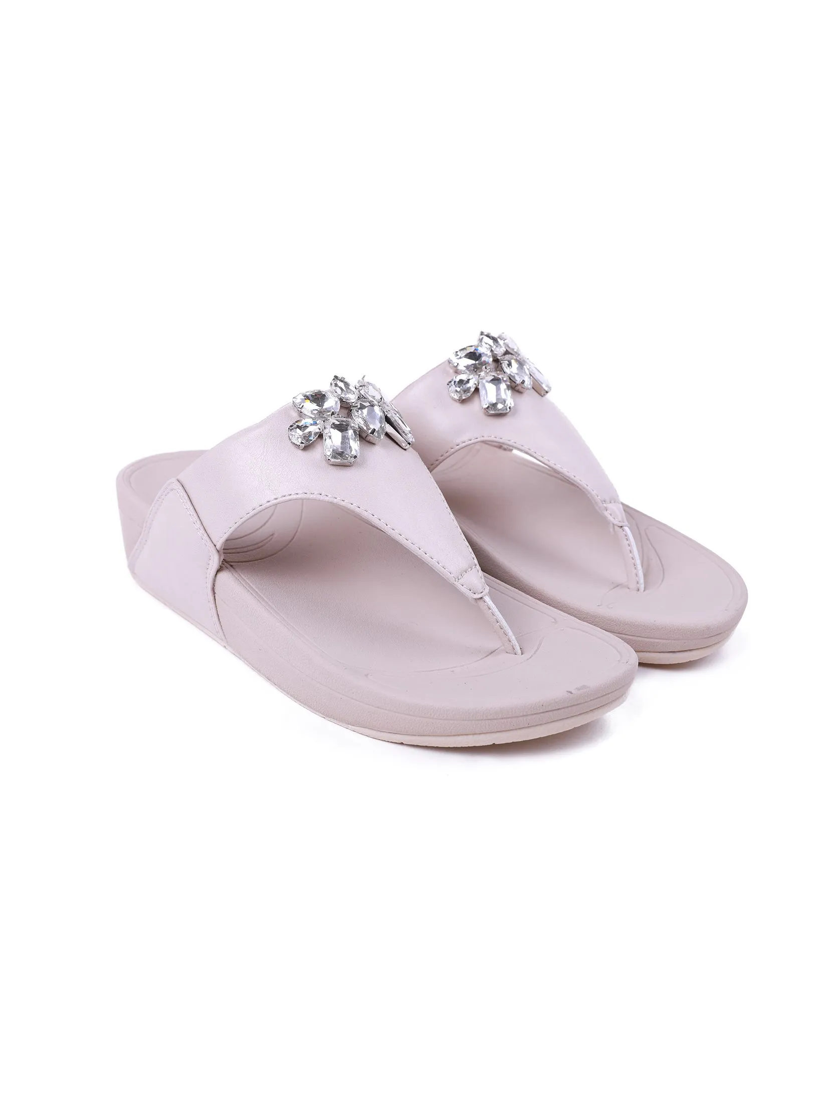 HUSH PUPPIES Women's Shoes Sandals Slides  - BEIGE