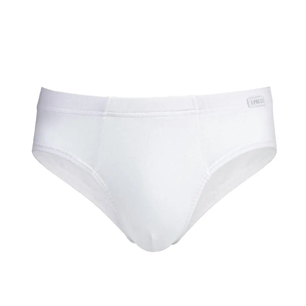 J.PRESS Men's White Brief Underwear no.2200W (PACK3)