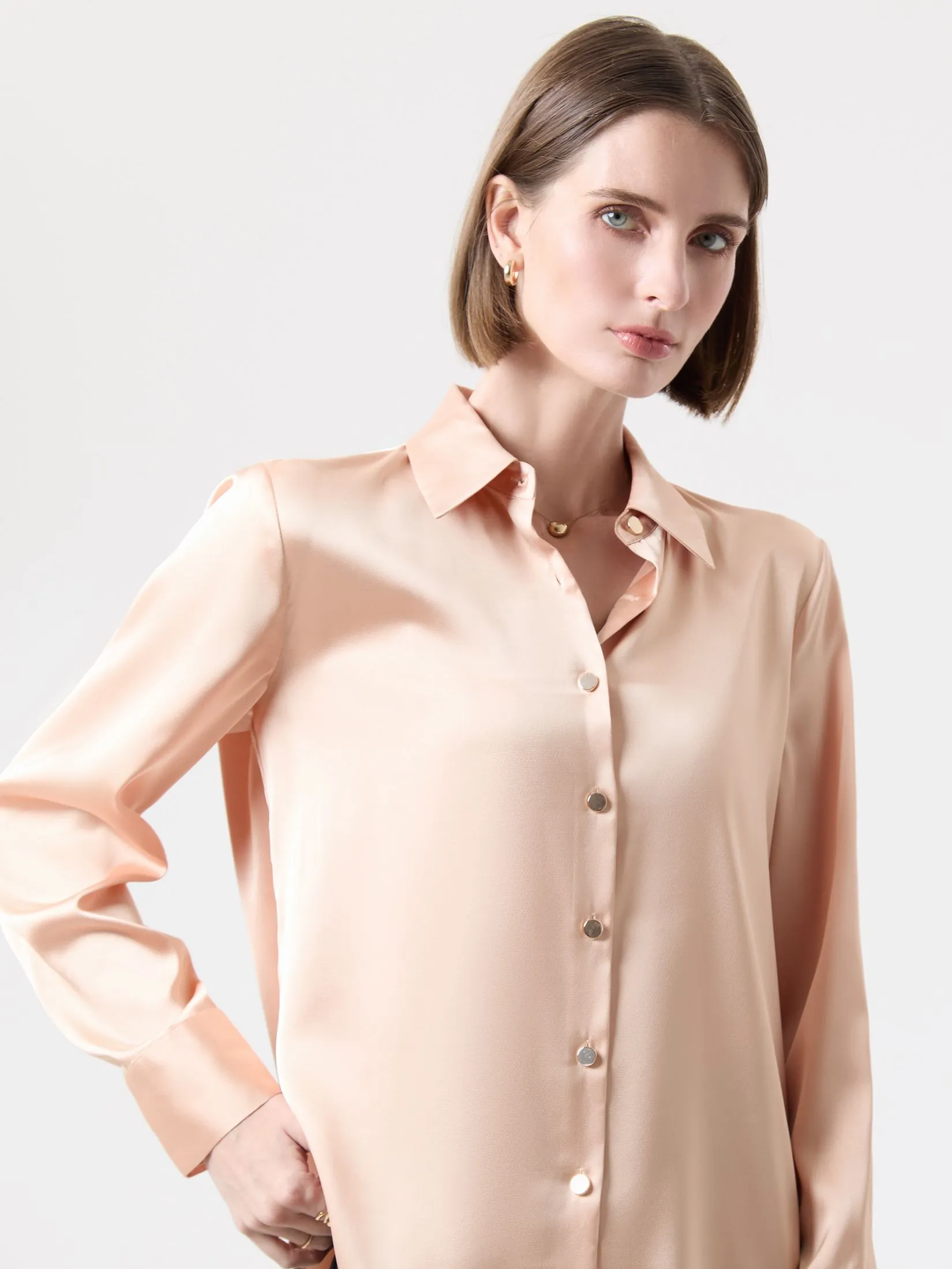 ESPADA Long Sleeve Shirt Woman Orange