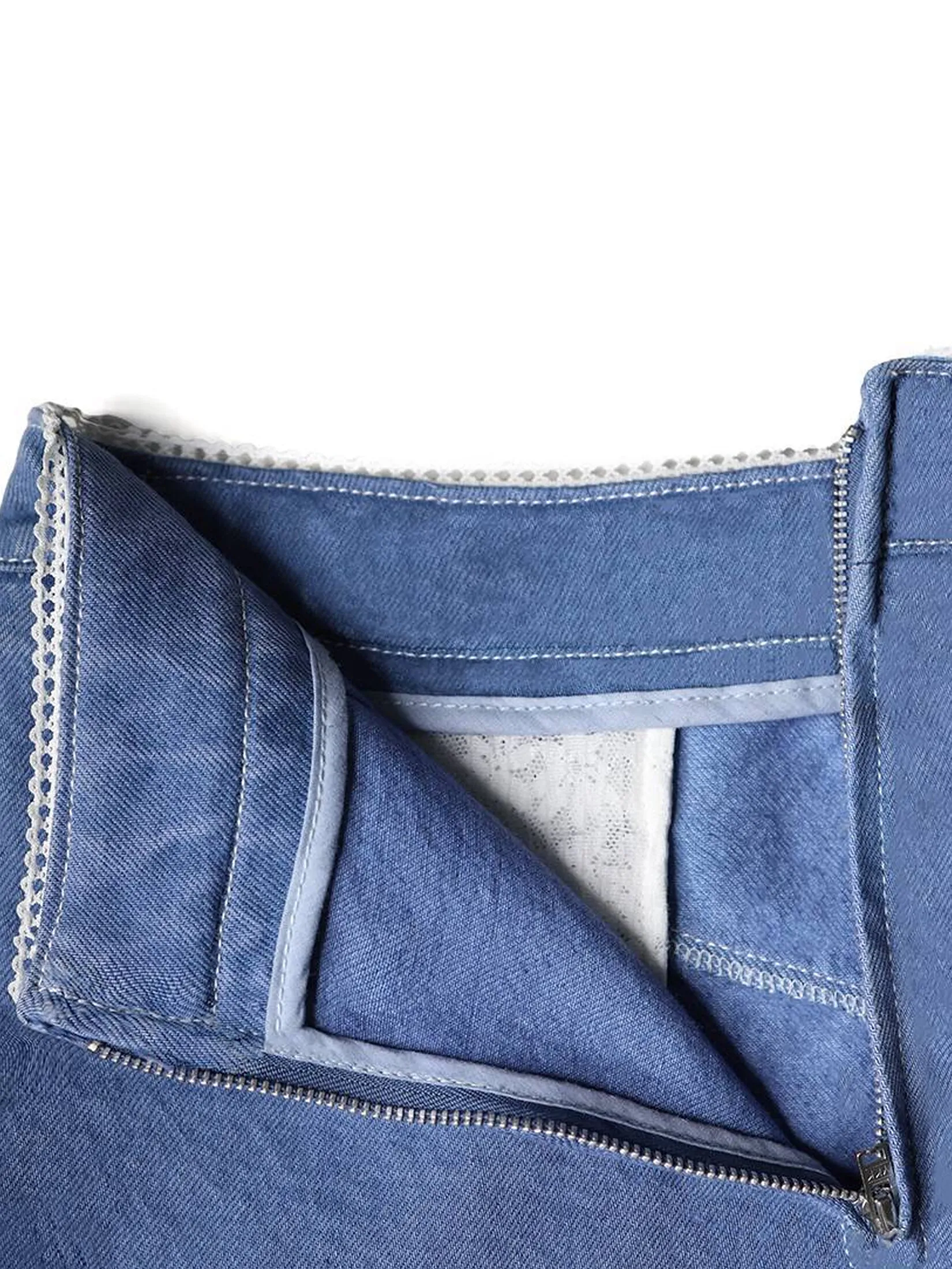 SABINA MERGE X SABINA Woman Ava Denim Skirt - Dark Blue