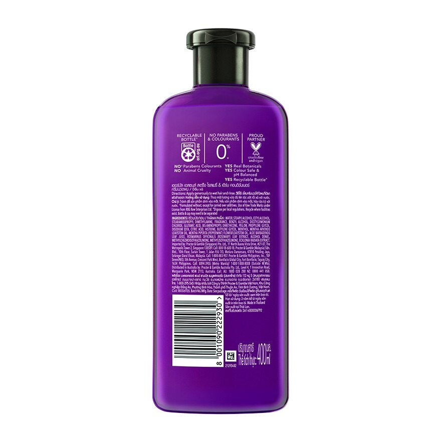 Herbal Essences Conditioner Rosemary  Herbs 400 Ml.