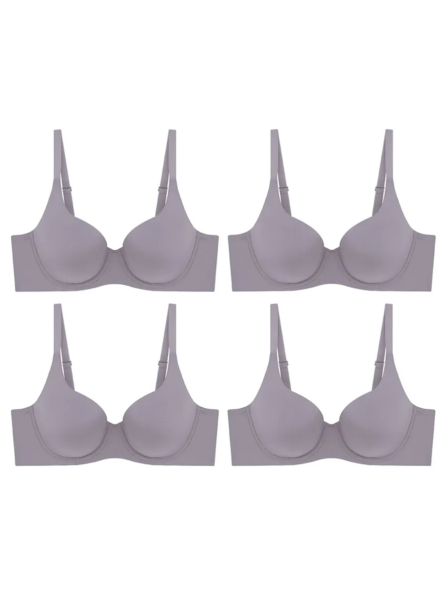 SABINA [Pack 4 Piece] Bra Wire Perfect Bra Collection - Chocolate