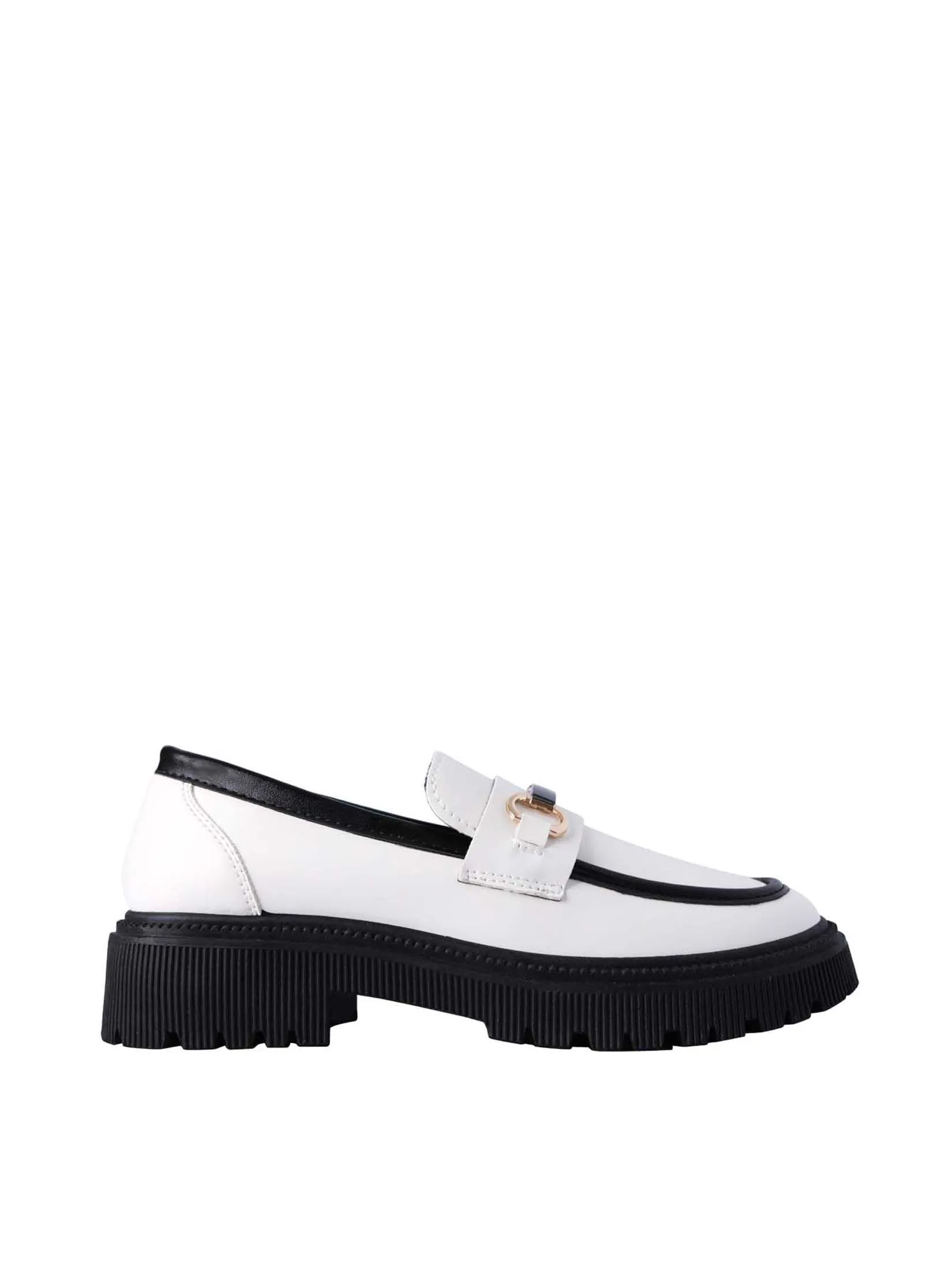 VILLAINS SF LOFTY Chunky Loafers WHITE