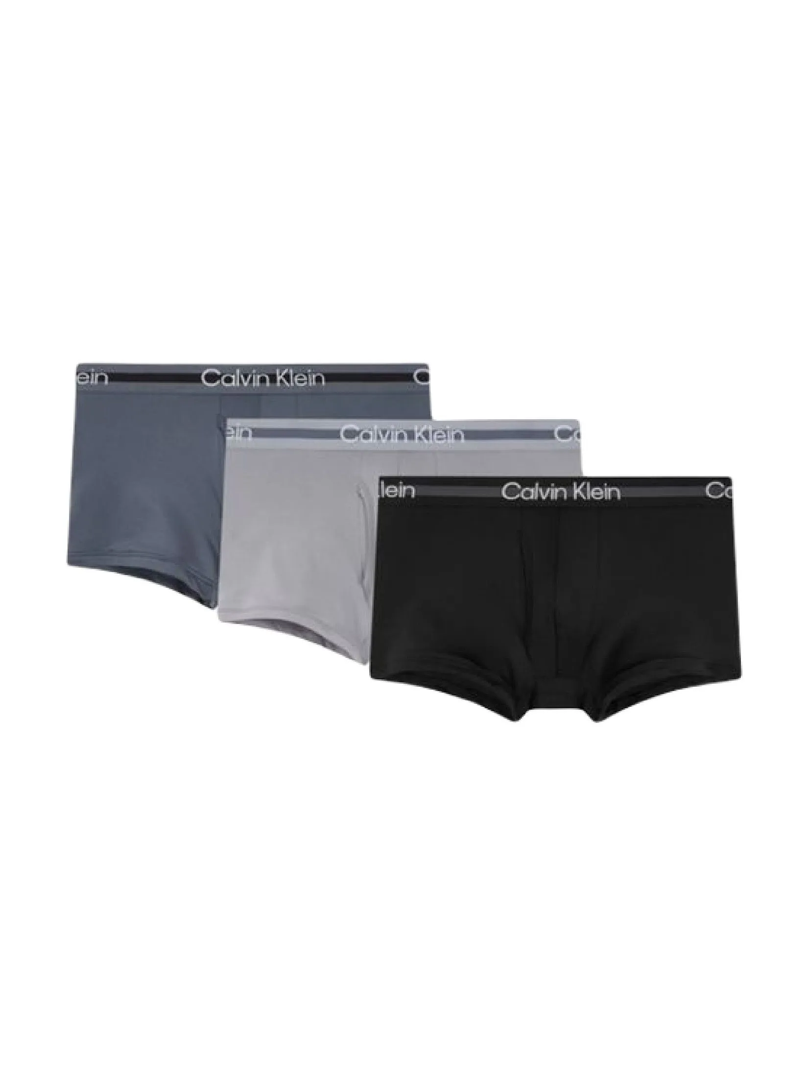 CALVIN KLEIN Men's Brushed Micro Low Rise Trunk 3Pk Multicolor