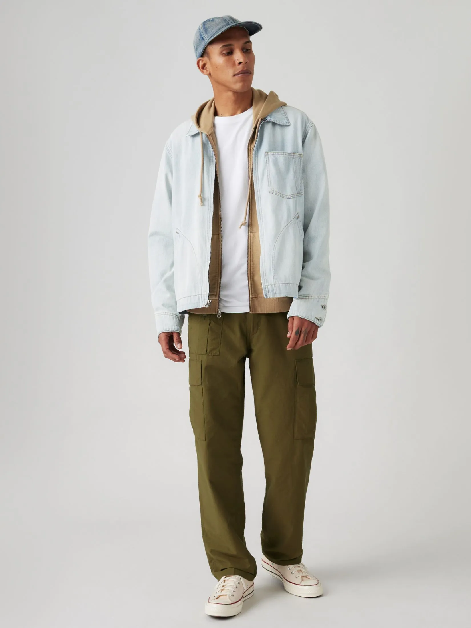 LEVI'S Men's Parachute Cargos Green