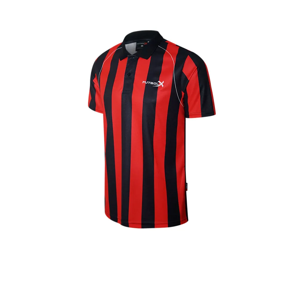 FUTBOLX Team 2025 Stripe Men Football Polo Shirt Multi Color - FU635AP374EOTH