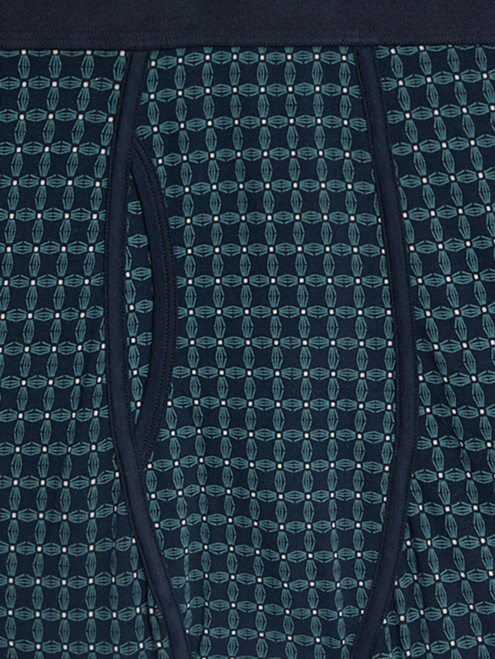 MARKS & SPENCER Men Underwear Trunks 5pk Cotton Rich Stretch Cool & Fresh Geometric Green Mix