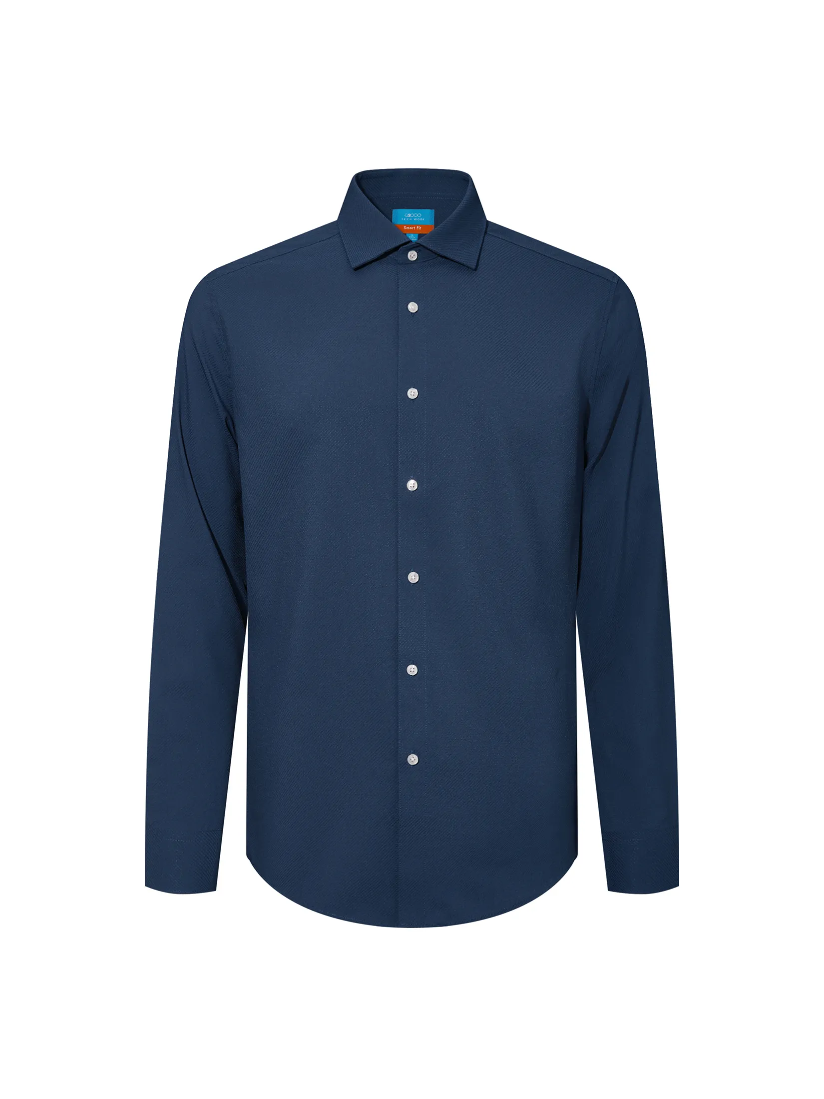 G2000 Men Clothing Non-Iron Texture Shirt  Smart Fit - Navy Size - 10 EU