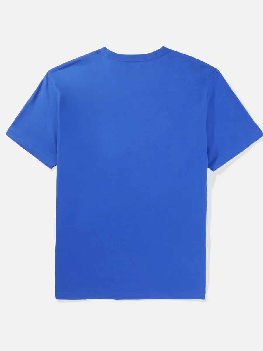 AMERICAN EAGLE MEN G SS SP2 SET IN TEE- PC DYE + SERIOUSLY SOFT WASH 499 COBALT BLUE