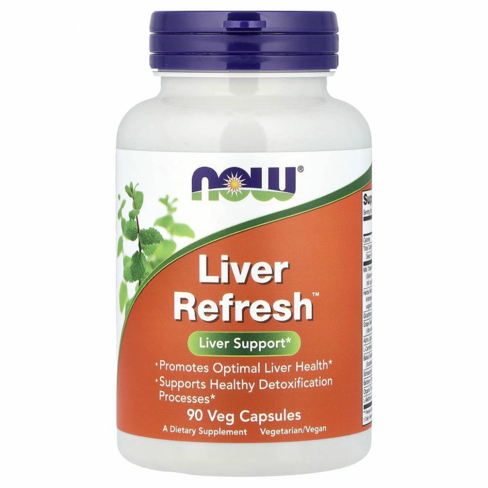 NOW Foods, Liver Refresh, 90 растительных капсул