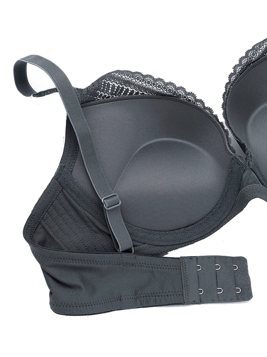 SABINA Wire Bra Modern V Collection - DarkGrey