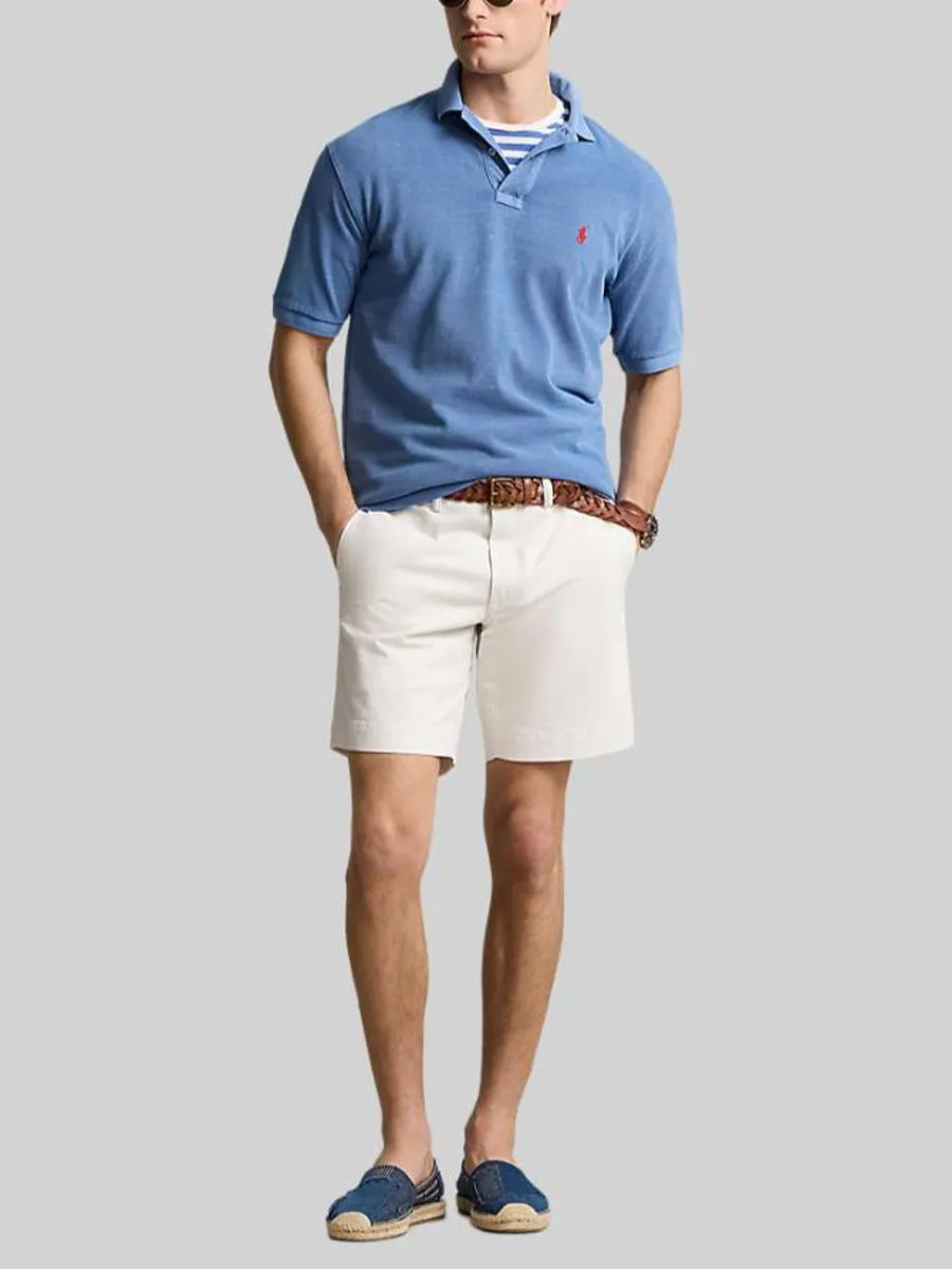 POLO RALPH LAUREN Men Pant-8-Inch Stretch Straight Fit Chino Short-White