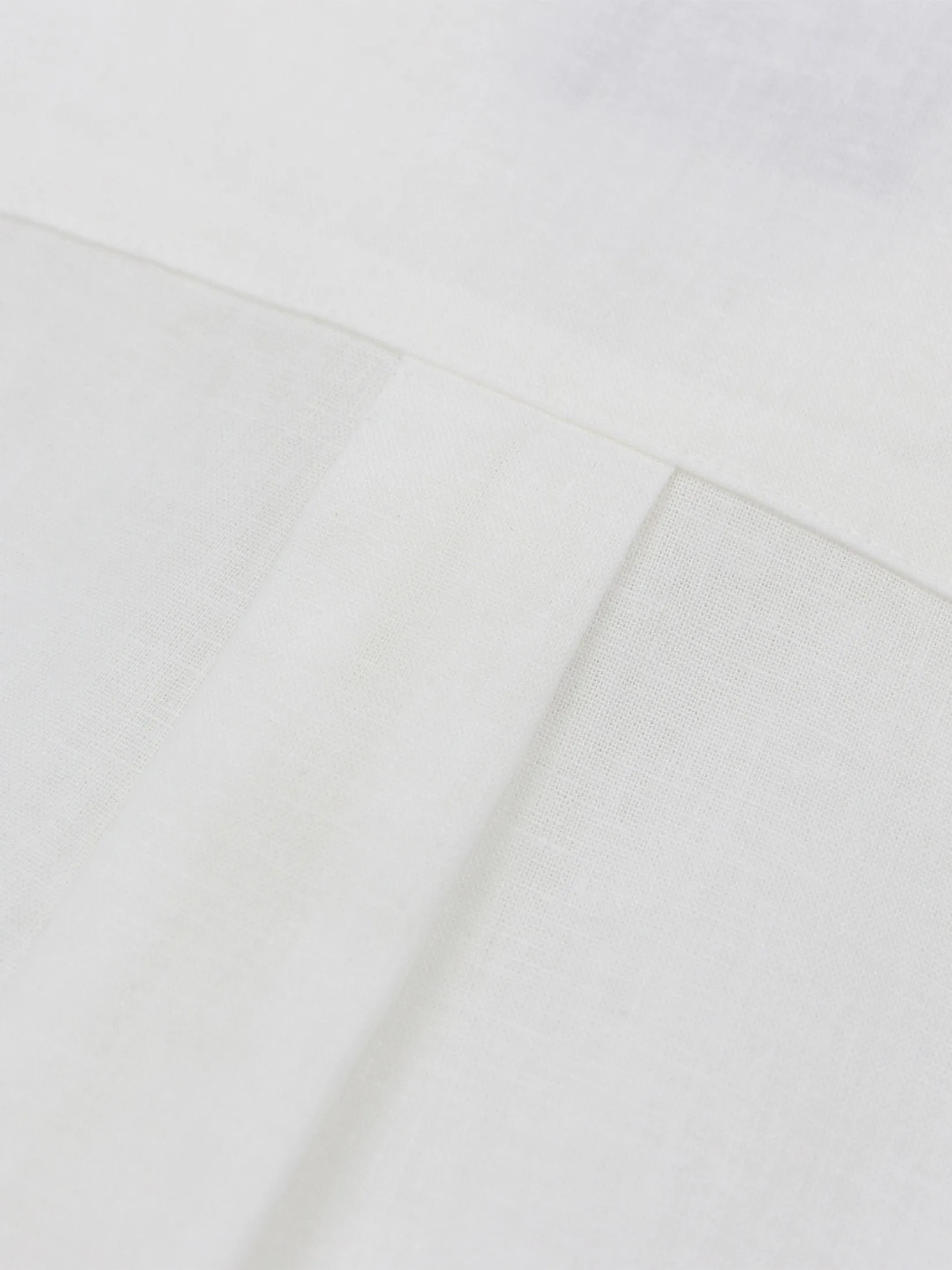 GIORDANO Men's Slim Poplin Linen Shirt  White