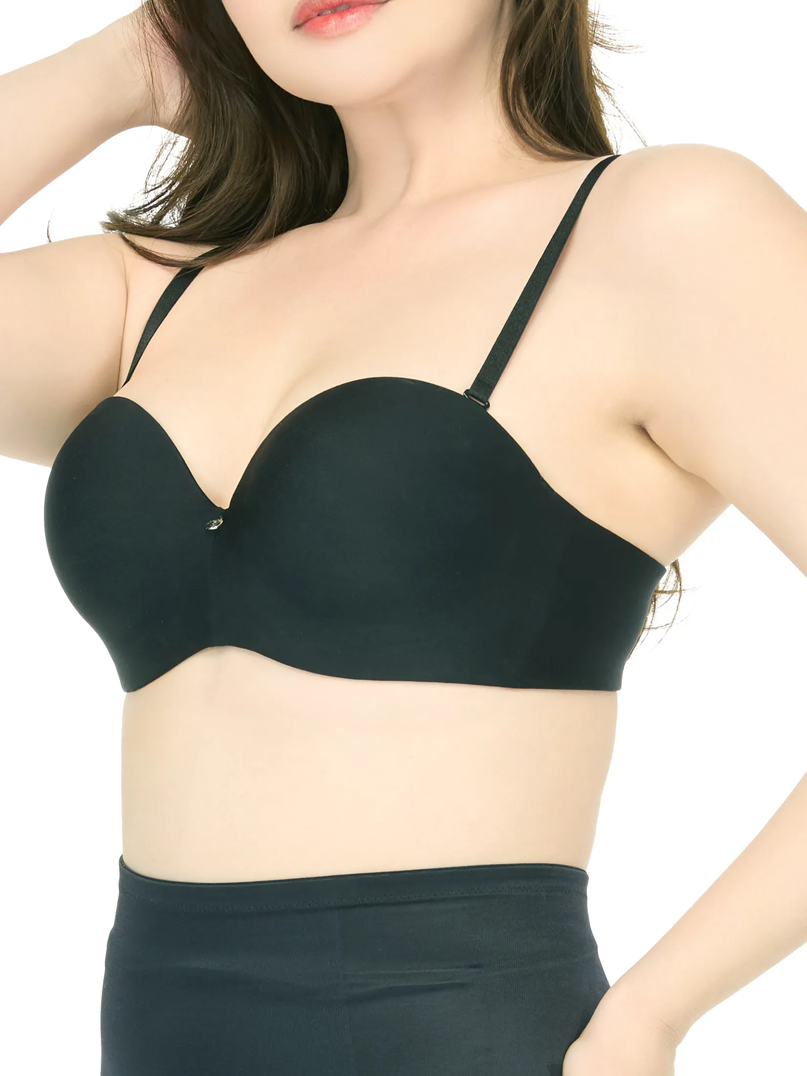 WACOAL Women Curve Diva Underwired Strapless bra Black