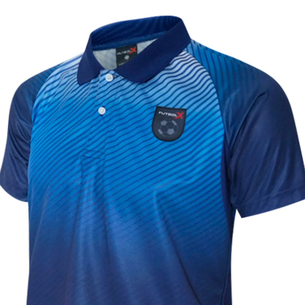 FUTBOLX Team 2025 Men Football Polo Shirt Blue - FU635AP377EOTH