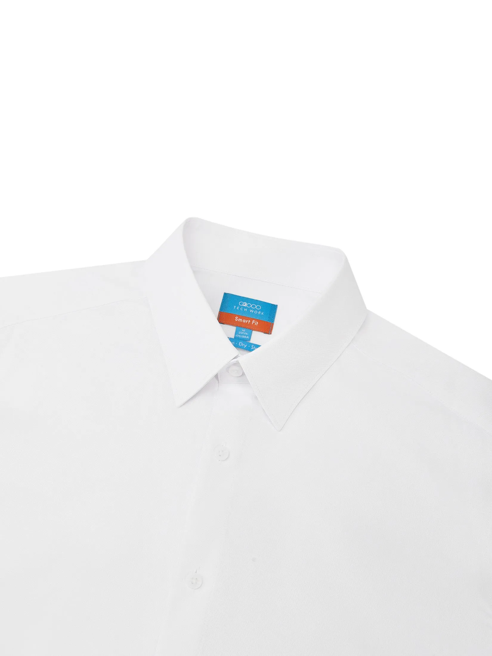 G2000 Men Clothing Non-Iron Dry Texture Shirt  Smart Fit - 5112327200 - White