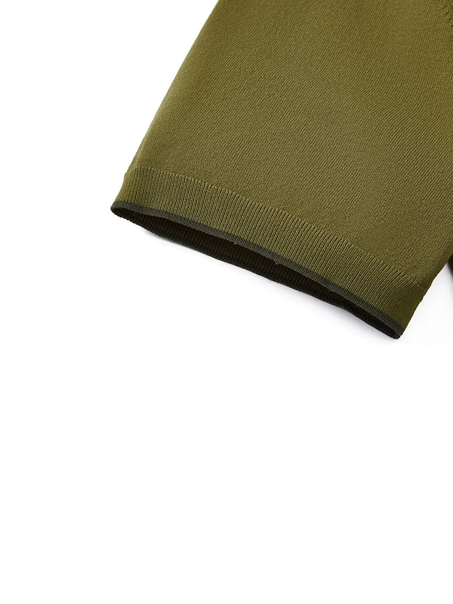 G2000 Men Clothing Viscose Poly Open Collar Polo Smart Fit - Green