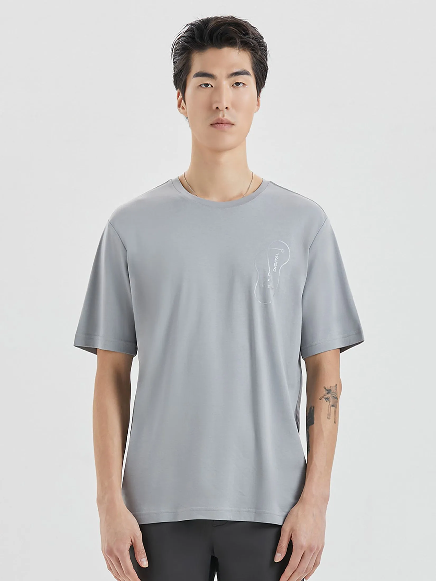 DAPPER DAPPER DESTINATION Print T-Shirt Grey