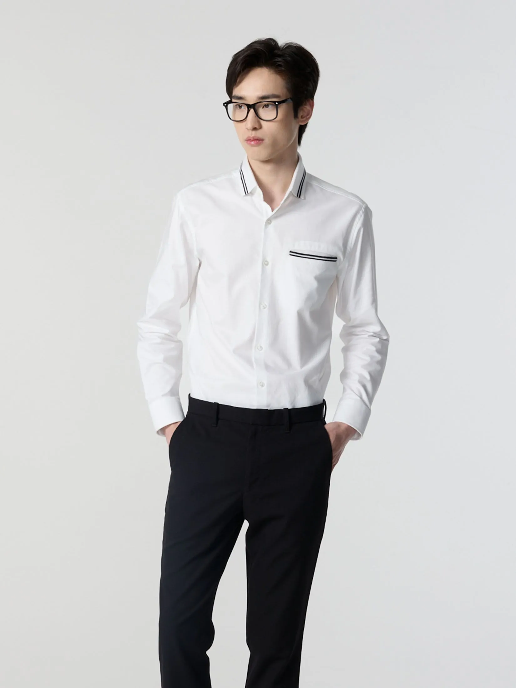 ARROW Men's Long sleeve shirt Smart  Fit  Wite  MACM8222-WH  White