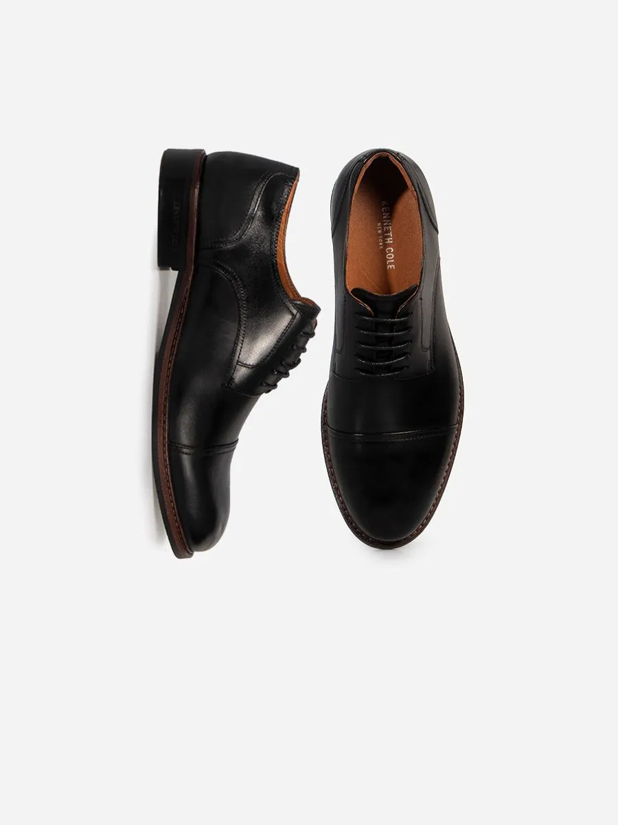 KENNETH COLE MEN DRESS SHOES PATTISON LACE UP / BLACK