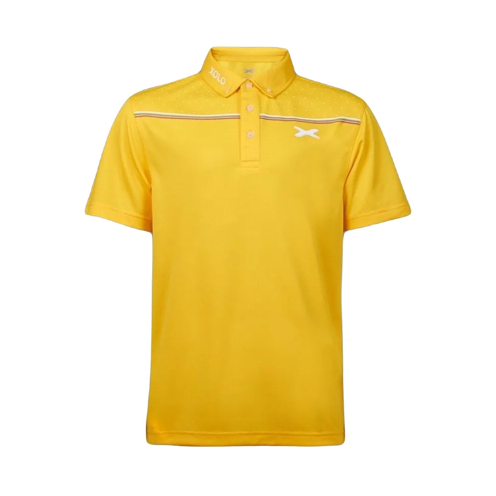XOLO Yellow XOLO XOLO 3-COLOR STRIPES POLO SHIRT ( Anti-bacterial ) (040030)