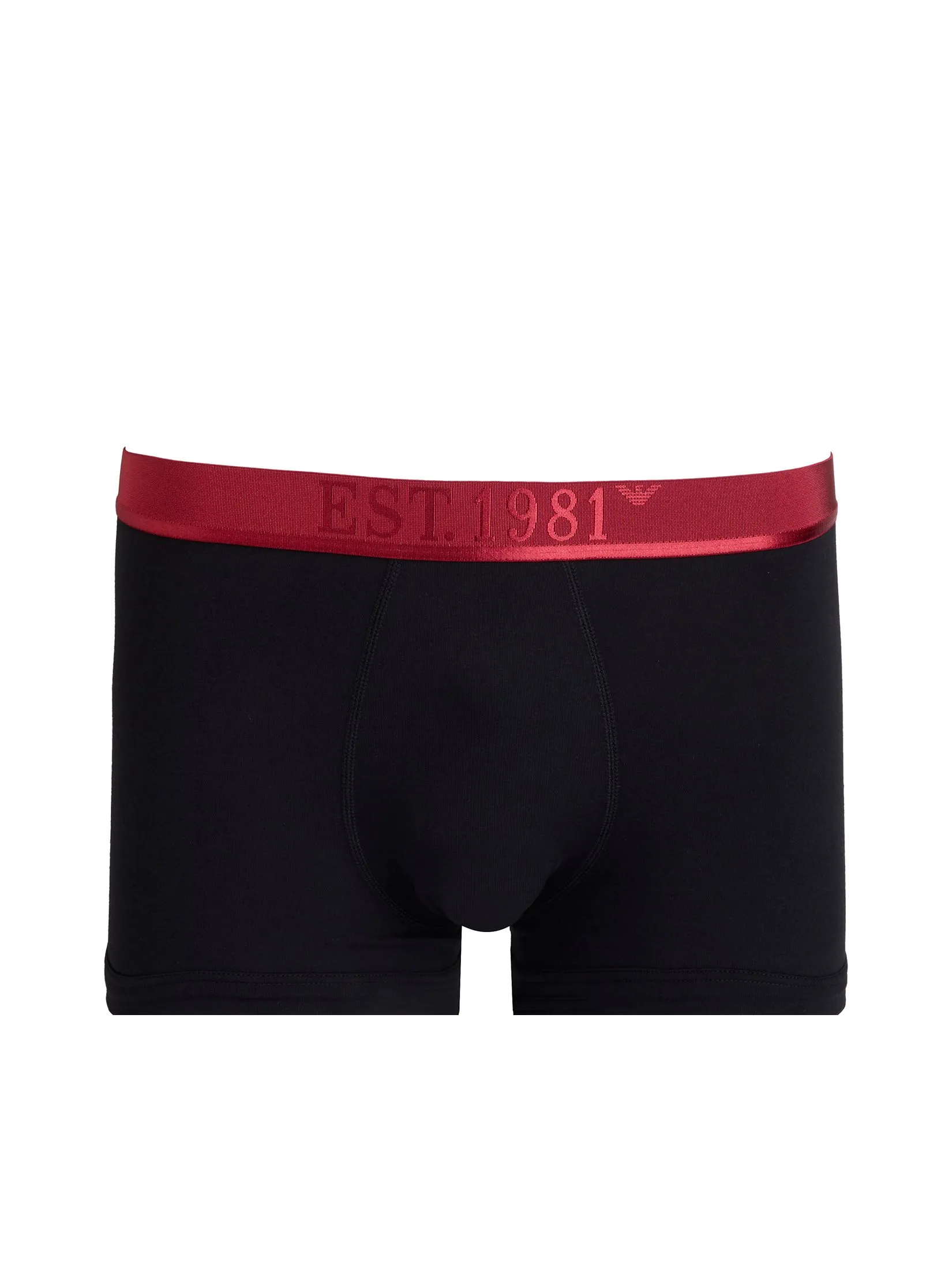 EMPORIO ARMANI Men Trunk 3 Pack FW25 M5058 Rhubarb/Black/Ar.Blu