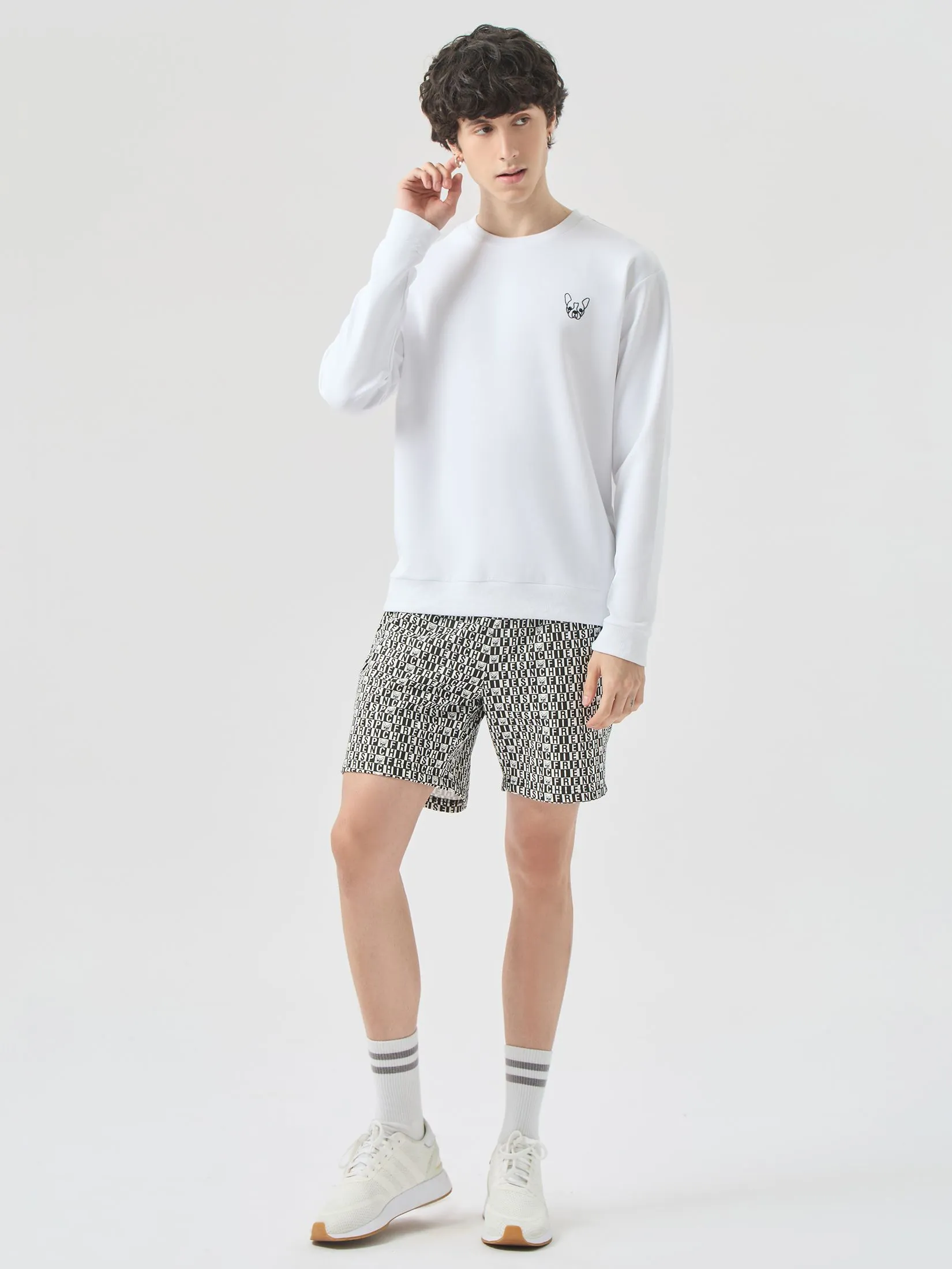 ESP Frenchie Sweatshirt Men White