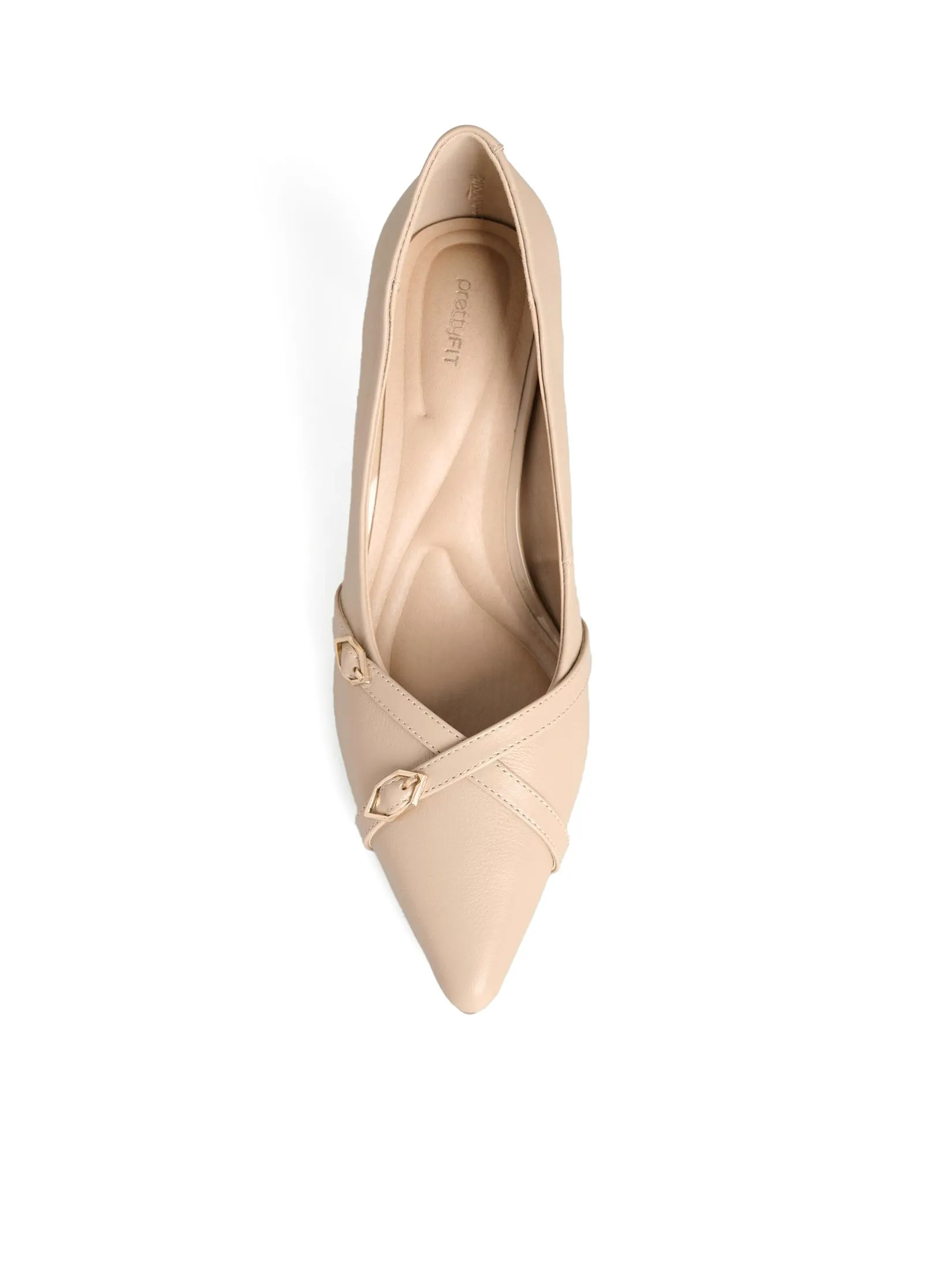 PRETTY FIT Women Pump Point Toe with Belt
