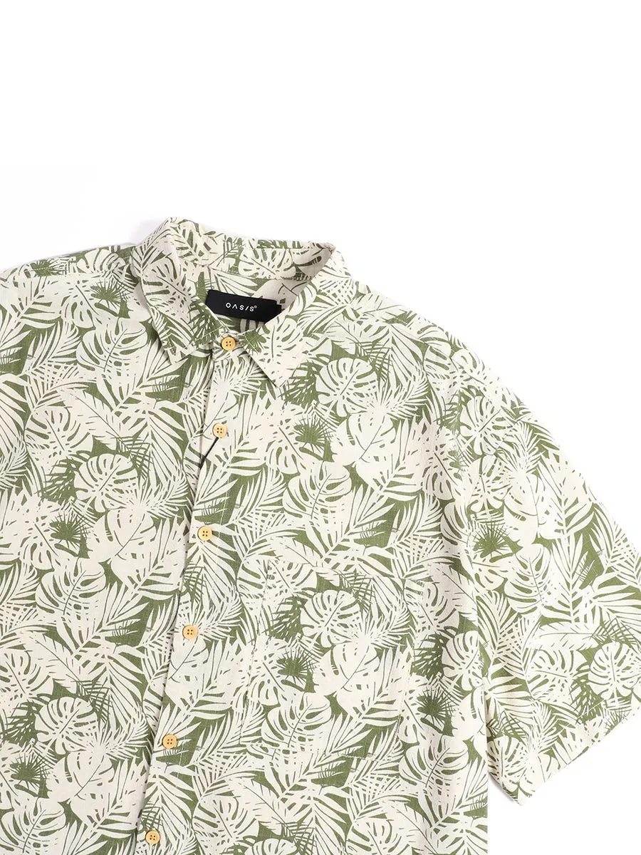 OASIS Men's Short sleeve Shirt Green