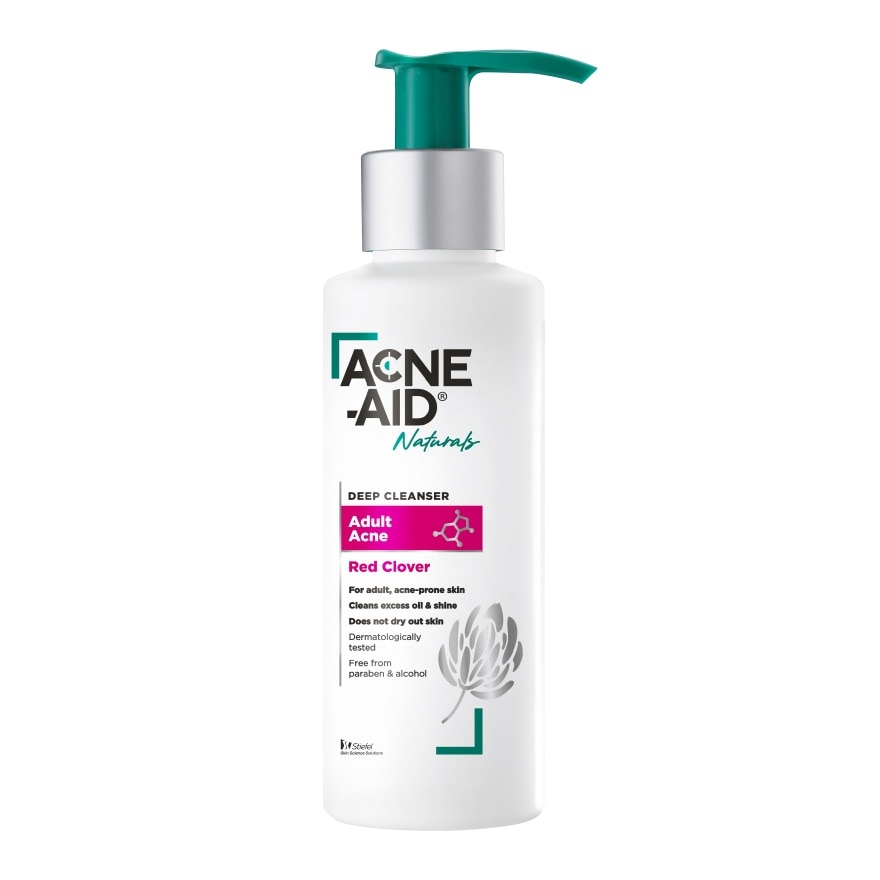 Acne-Aid Naturals Deep Cleanser For Adult Acne Skin 100 ml.