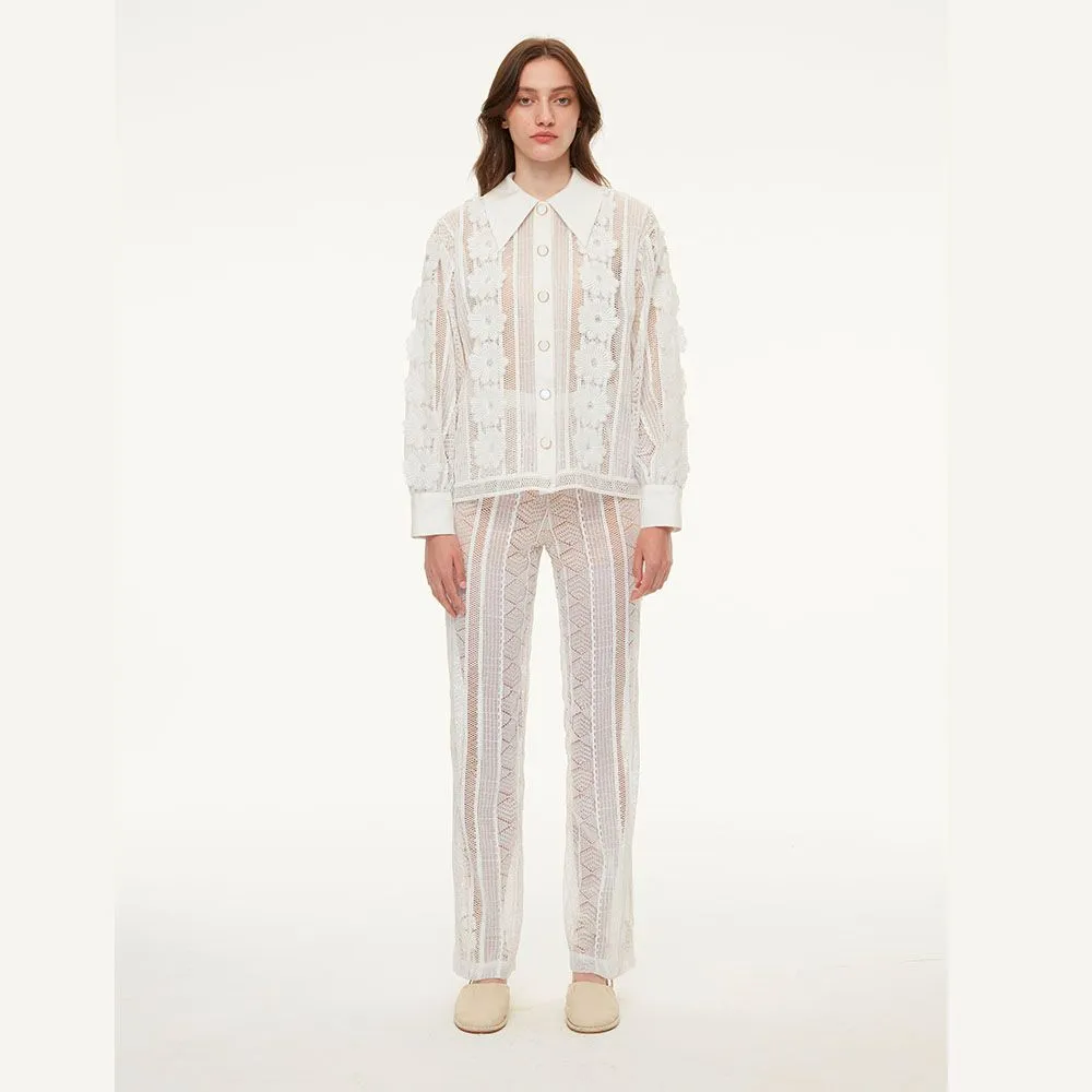 JANESUDA White AW22 Pants
