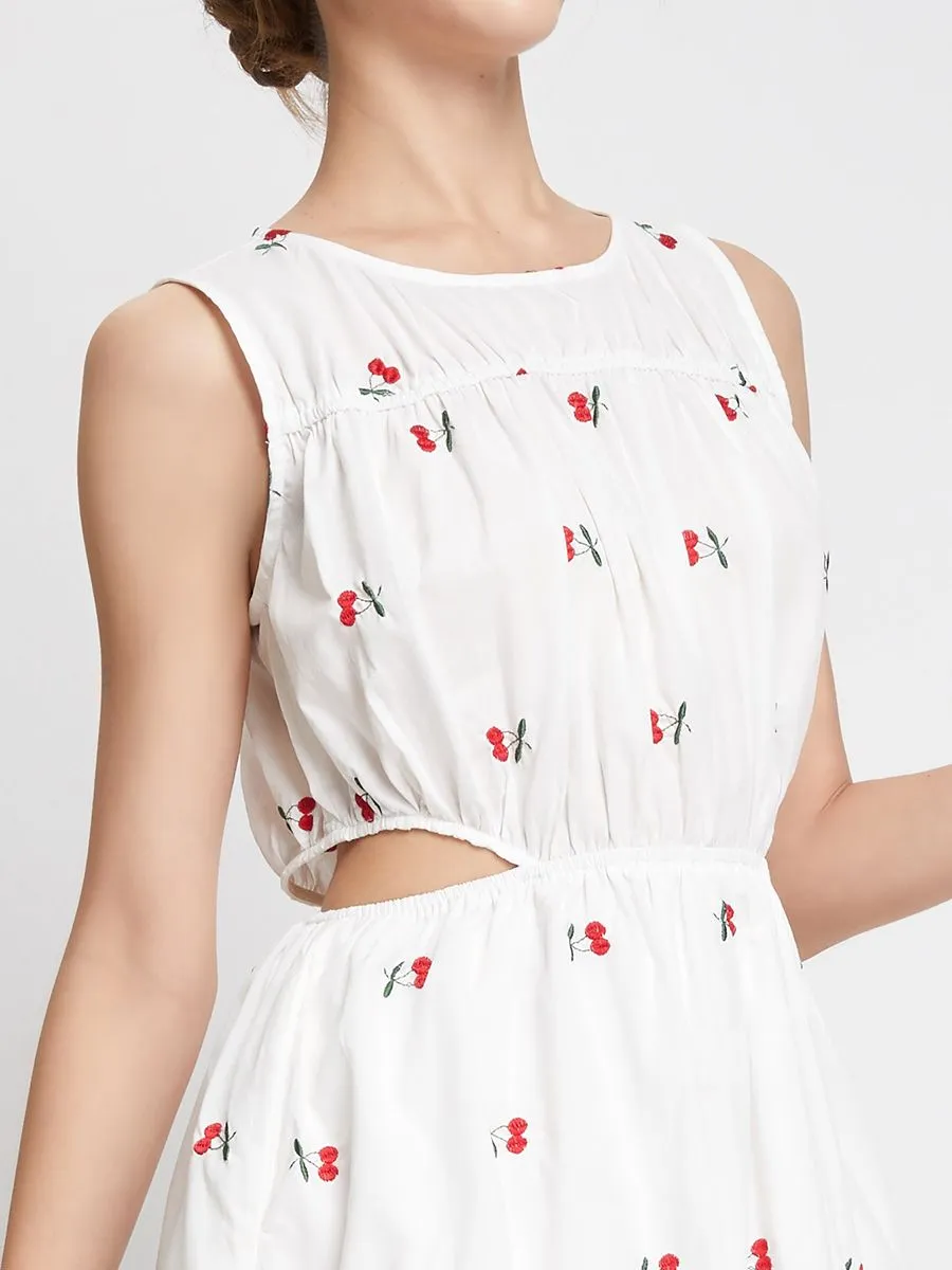 LOLITA Women Dress Sleeveless Printed Cherry