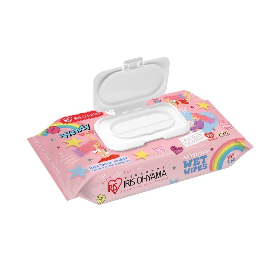 Iris Ohyama Sensitive Wet Wipes 80 Sheet