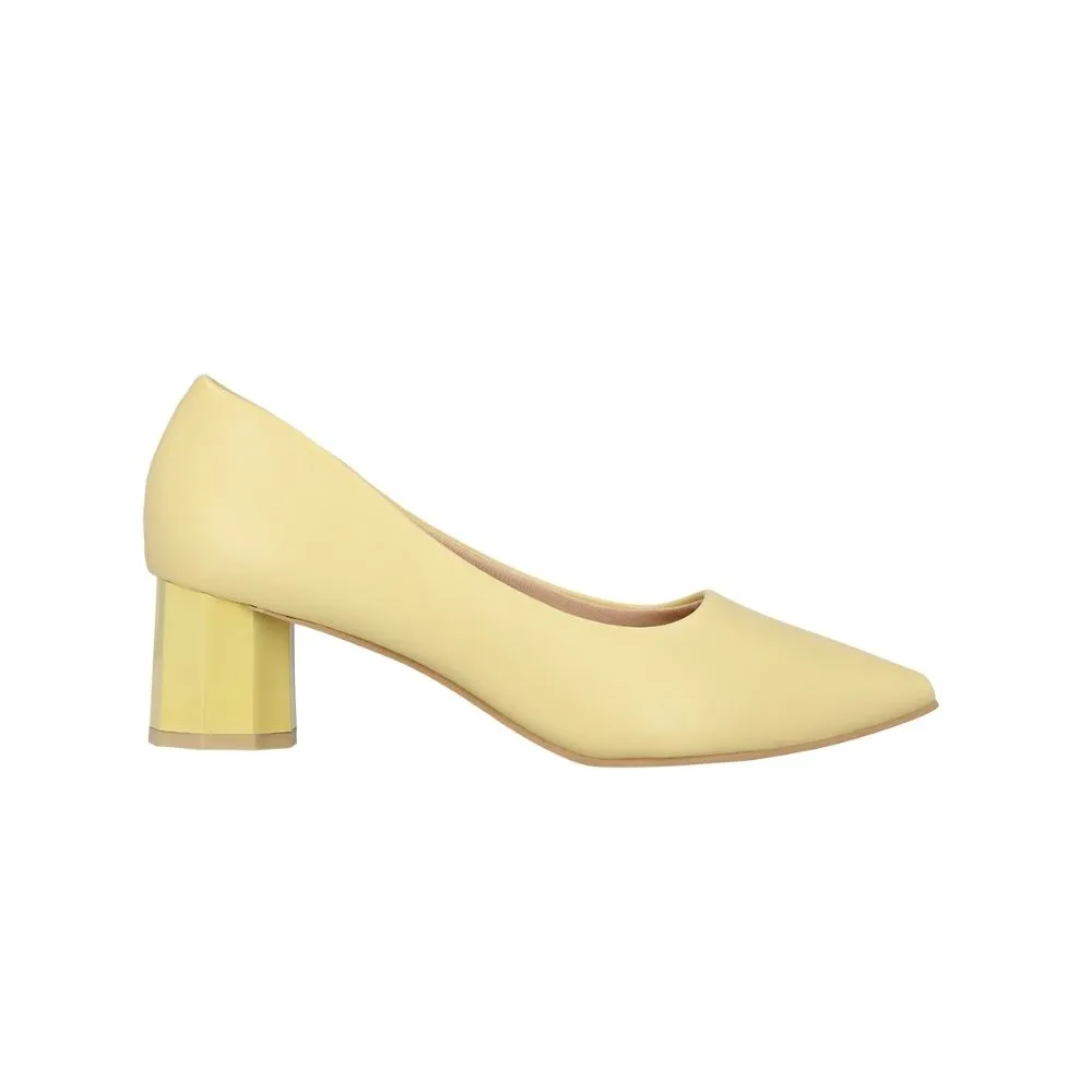 MARIA PIA YELLOW PUMP SHOES M75-21744