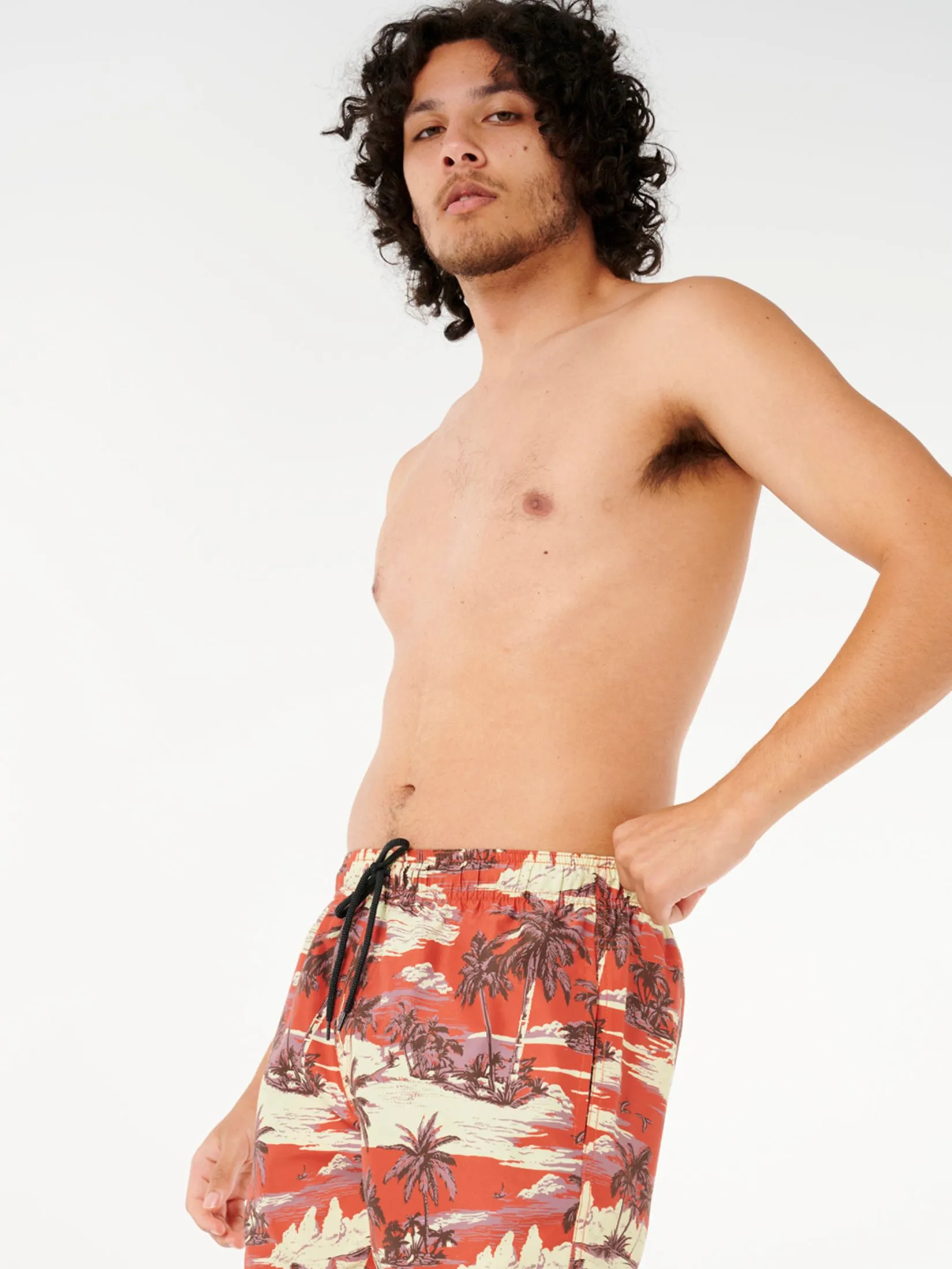 RIP CURL Men Swim Shorts Dreamers Volley Red