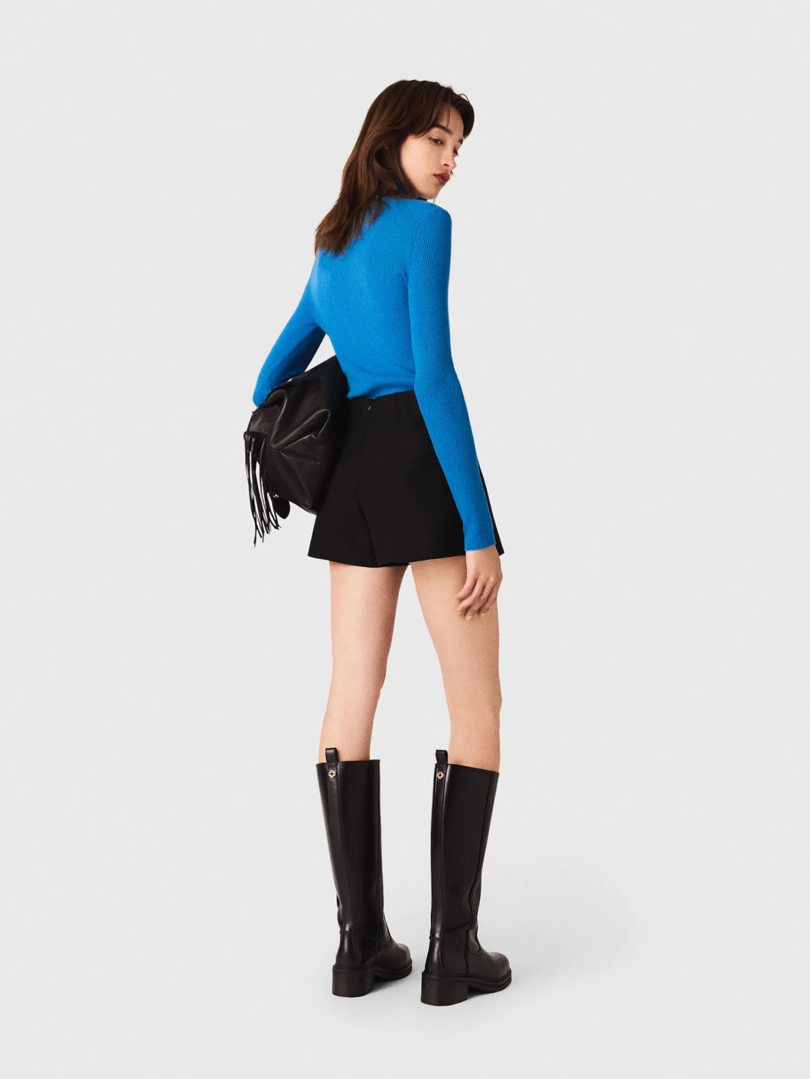 MAJE Women Suit Shorts Layered-Effect