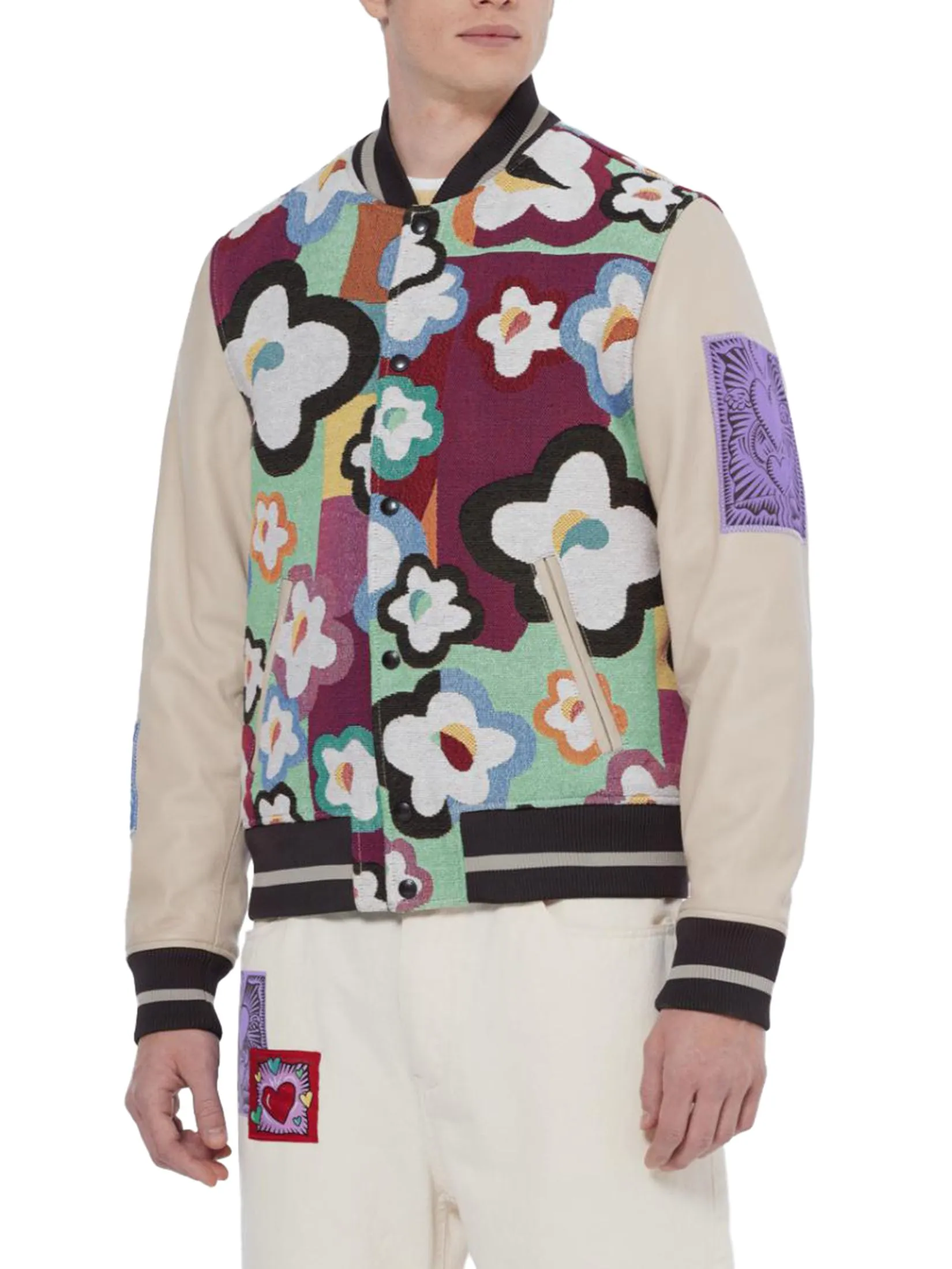 SCOTCH&SODA Men Jacket Scotch & Soda x Burton Morris Floral Flower / Hearts AOP