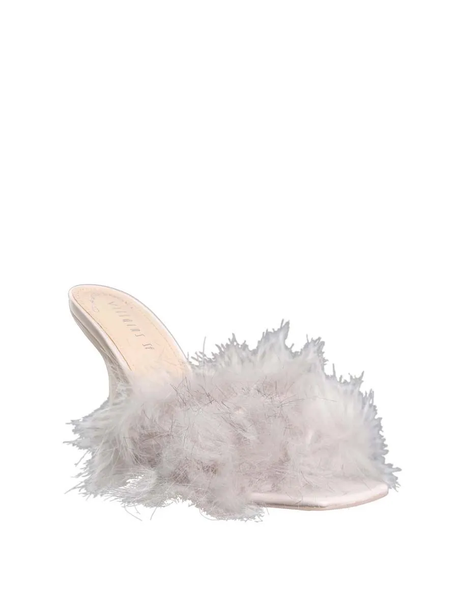 VILLAINS SF FLUFFED UP Sandal High Heel GREY