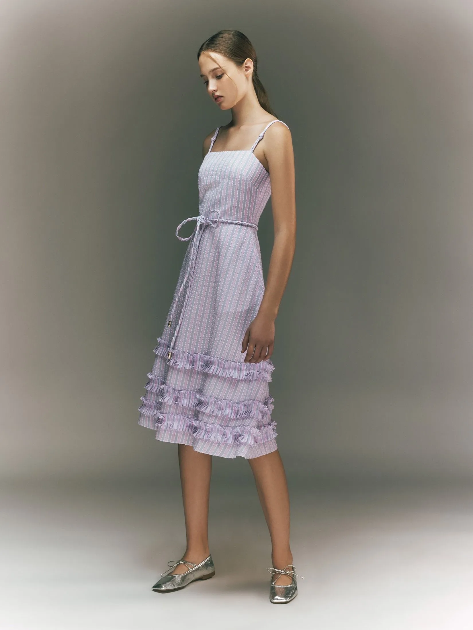 ASV ( PF24 )Leylani Flared Women Dress Pink