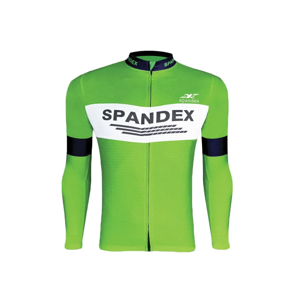 SPANDEX Green/Blue-CL002-Cycling Long Sleeve