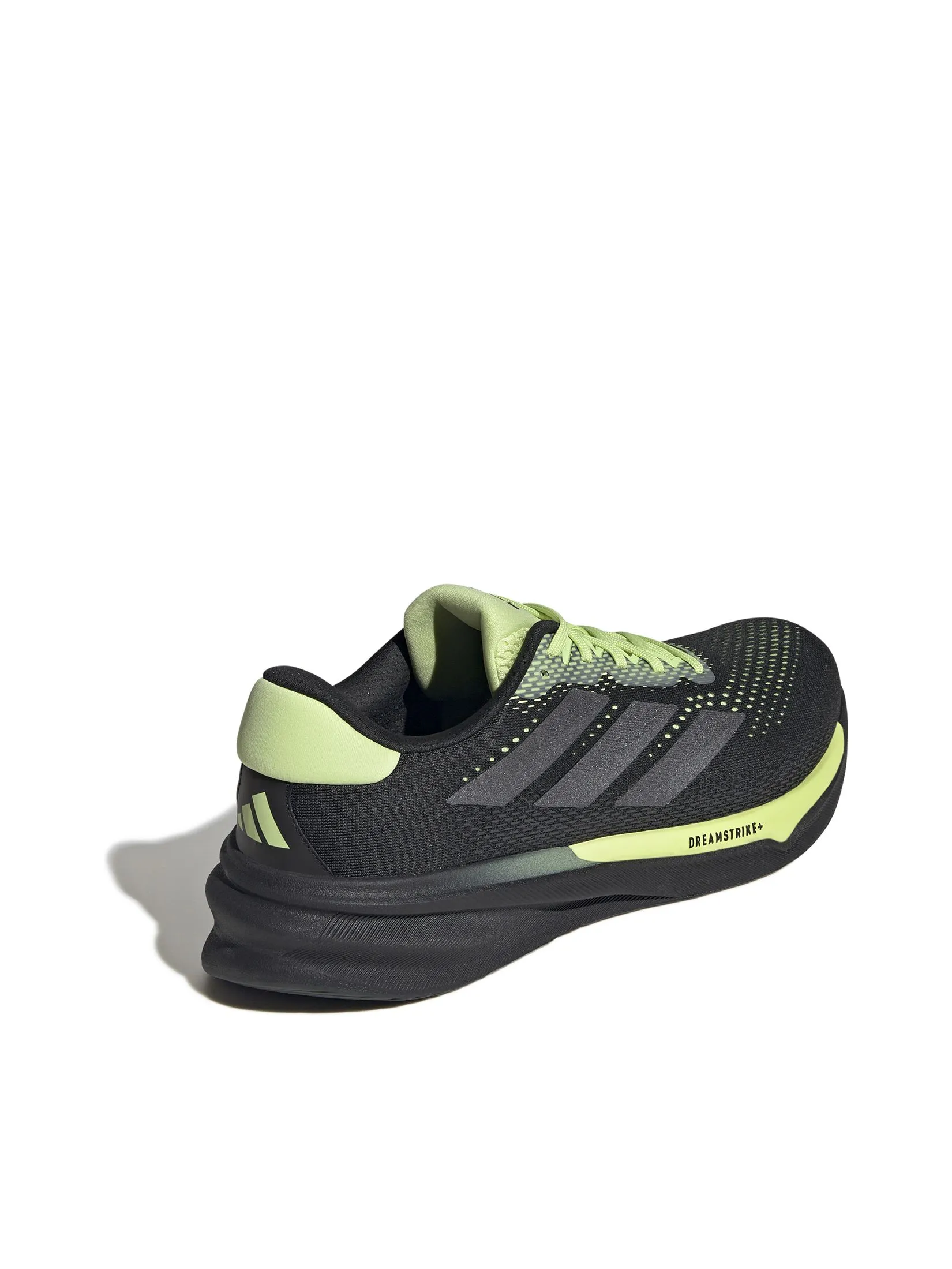 ADIDAS Men Running Shoes Supernova Stride 2 JI1419 Core Black / Iron Met / Pulse Lime