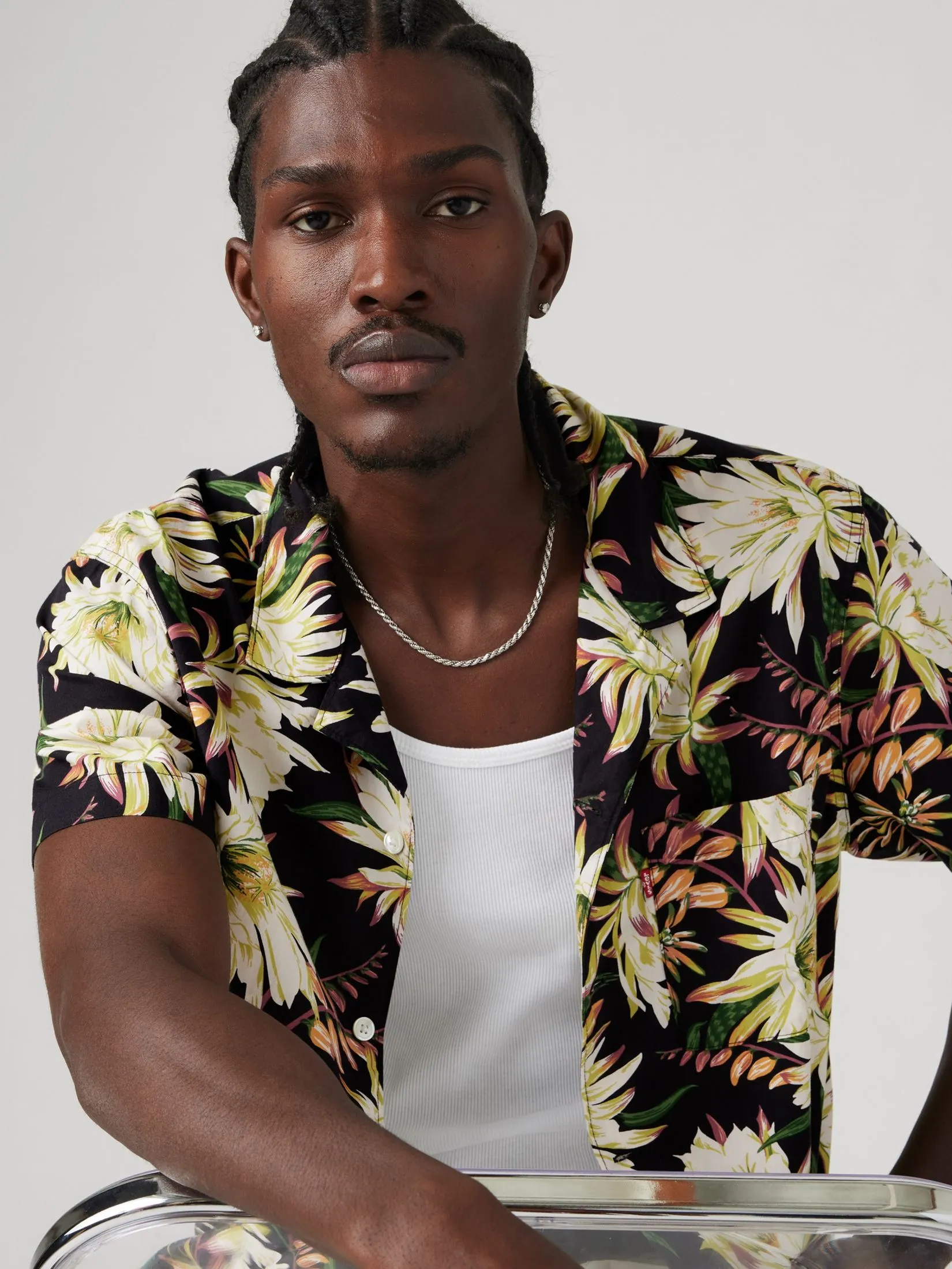 LEVI'S Men’s Sunset Camp Shirt Multi-Color