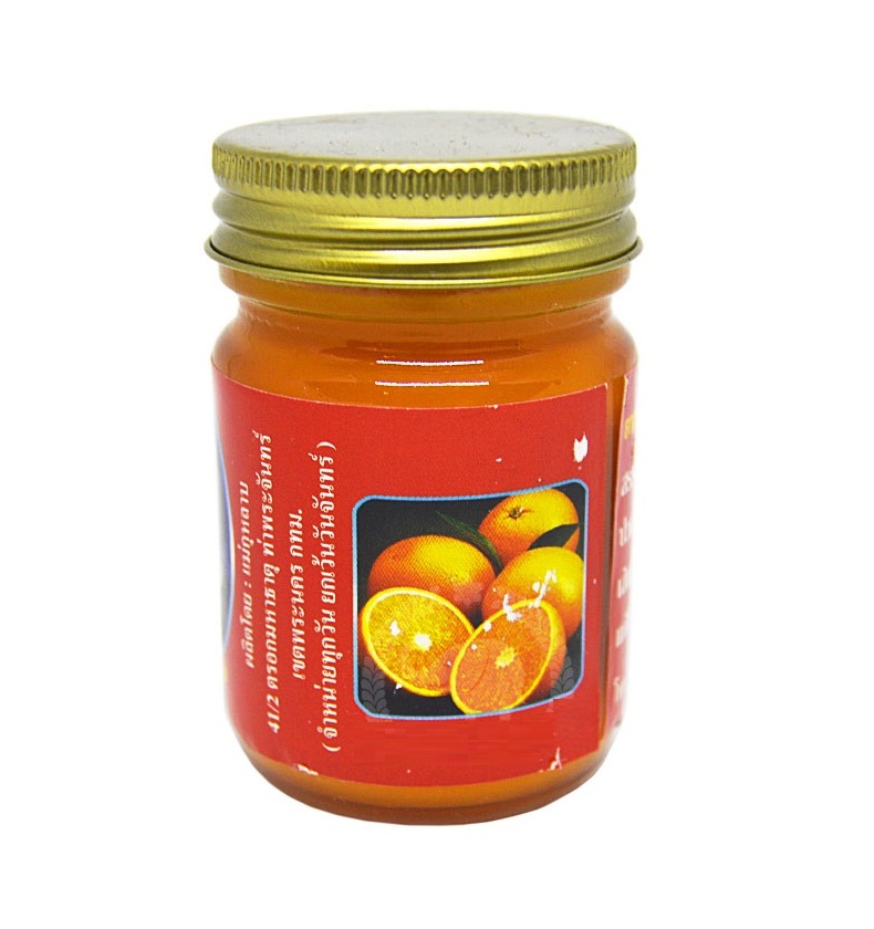 6 шт Апельсиновый оранжевый бальзам против мигрени 50 гр