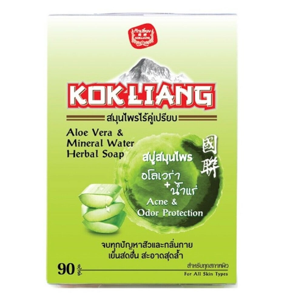 Мыло с алоэ вера и минеральной водой Kokliang 90 гр