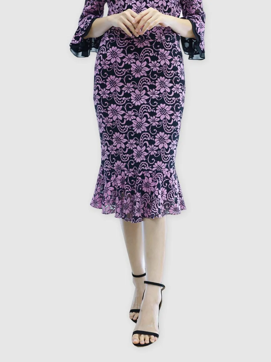 MIKIKO Women  Skirt Violet Lace Violet